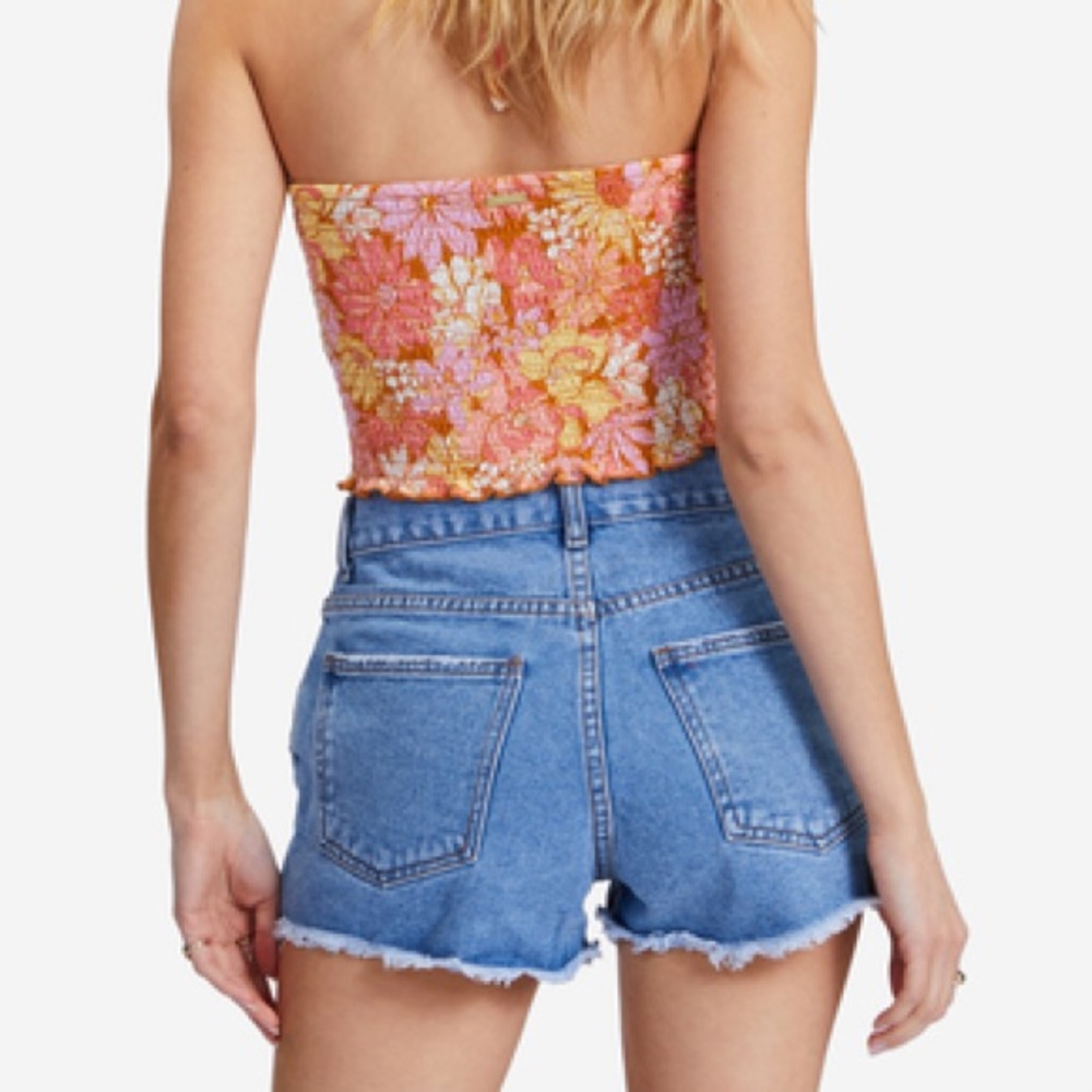 Drift Away Frayed Denim Shorts by Billabong